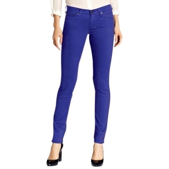 Ag Adriano Goldschmied Denim - AG Jeans Stilt Cigarette Skinny Jeans Cobalt Blue